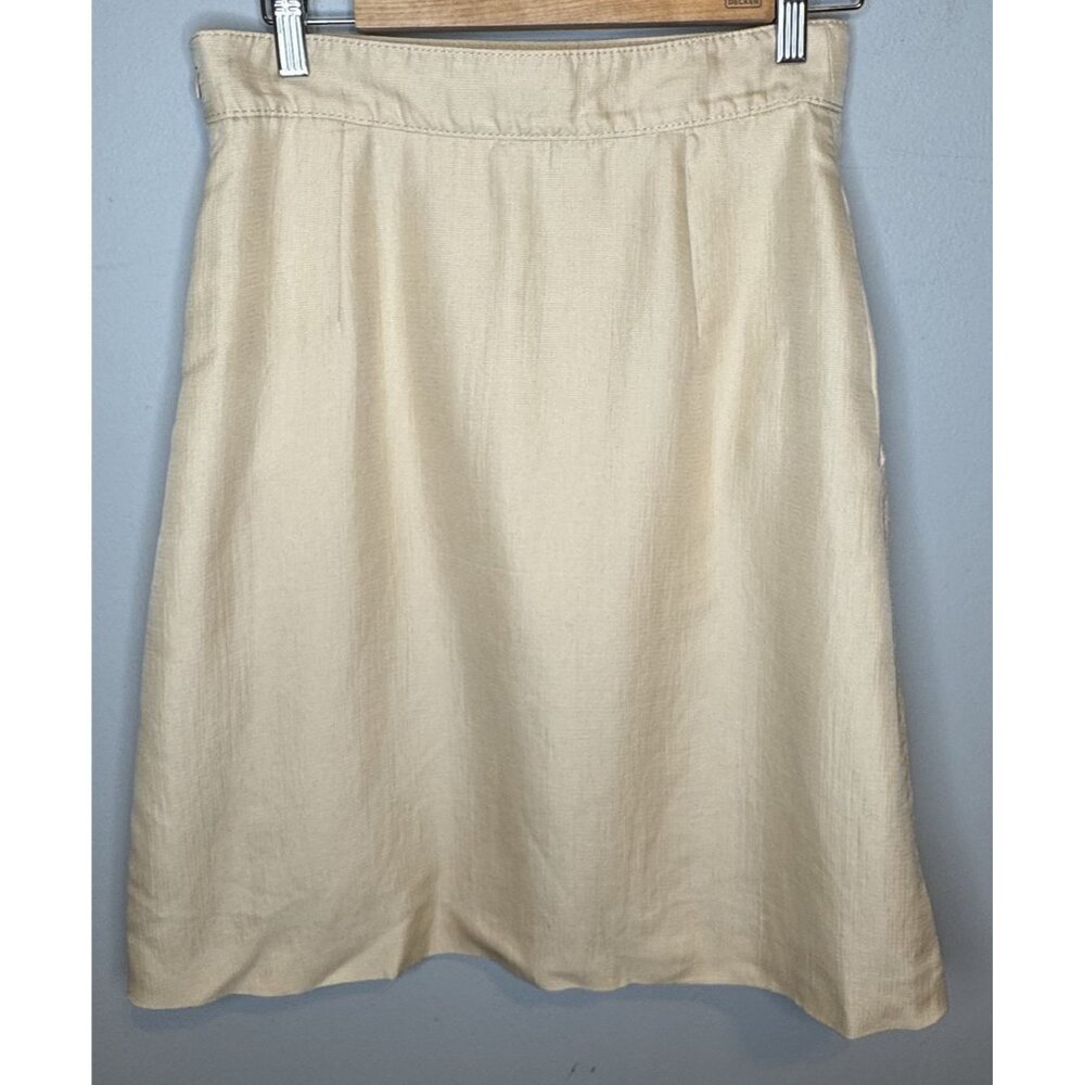 Valentino Skirt Size 8 Tan Beige Pockets Women’s